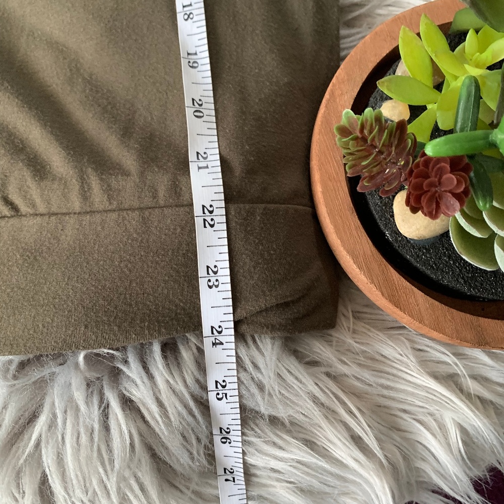 SOLD! Army Green Cold Shoulder Blouse - Picture 5 of 7